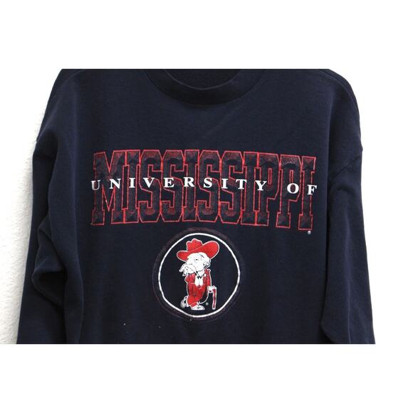 Vintage Ole Miss University of Mississippi Rebels Sweatshirt Large - Picture 2 of 10